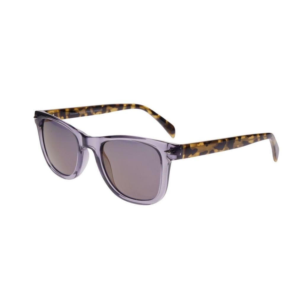 New Success Sun#12- Crystal Smoke Sunglasses with Grey Lenses